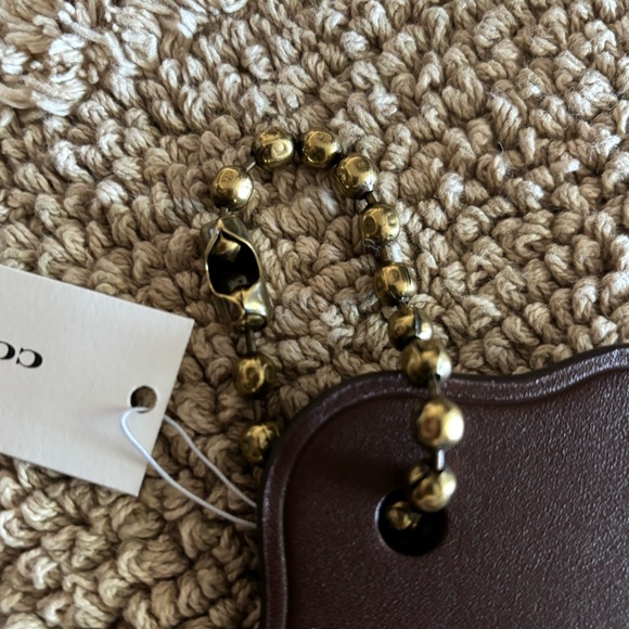 Coach X Large Embossed Leather Hang Tag - Picture 5 of 6